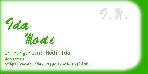 ida modi business card